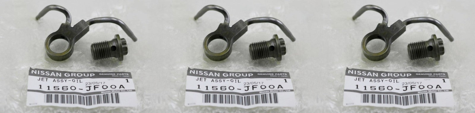 OEM Genuine Nissan GT-R R35 Engine Oil Jet Assembly 3PCS Set 11560-JF00A NEW0