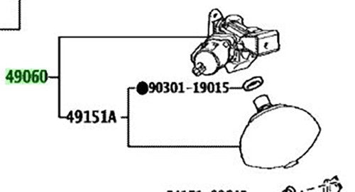 OEM Genuine TOYOTA Lexus Rear Suspension Control Valve RH 490C0-60010 490C0600101