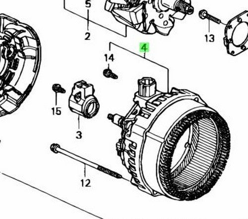 OEM HONDA Alternator Stator Accord TSX Element K24 31108-RAA-A02