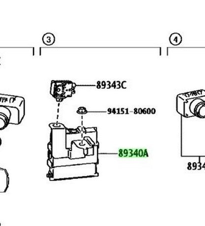 Genuine Toyota Hiace GDH201V Clearance Sonar Computer OEM 89340-V30701