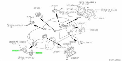 38500-60G00-000 Suzuki Horn assy 3850060G00000, New Genuine OEM Part