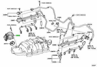 22030-38020 Toyota OEM Genuine BODY ASSY, THROTTLE W/MOTOR2