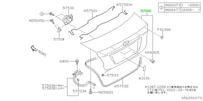NEW Genuine Subaru Trunk Lid Complete Trunk Deck Lid OEM 57509VA0609P1