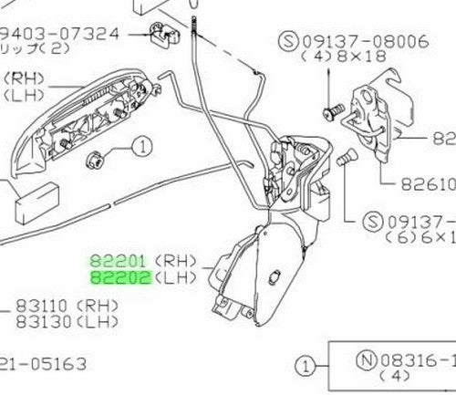 Genuine Suzuki Jimny Roof Rail Molding End Cap Cover RH LH 8220181A20 8220281A201