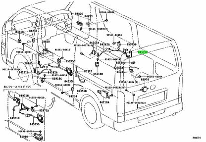 Genuine Toyota Hiace GDH201V Door Lock Switch RH OEM 84535-262300