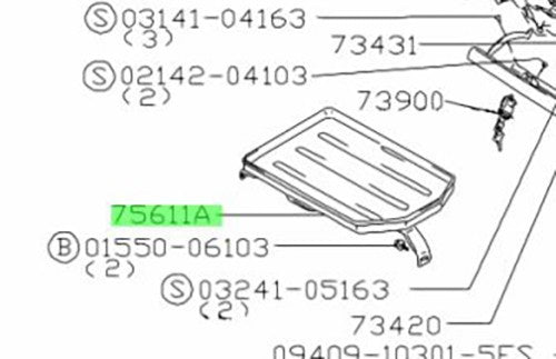 Suzuki Jimny JA11C JA71 JA71C-3 JB31W Front Package Tray 75611-70A00 7561170A001