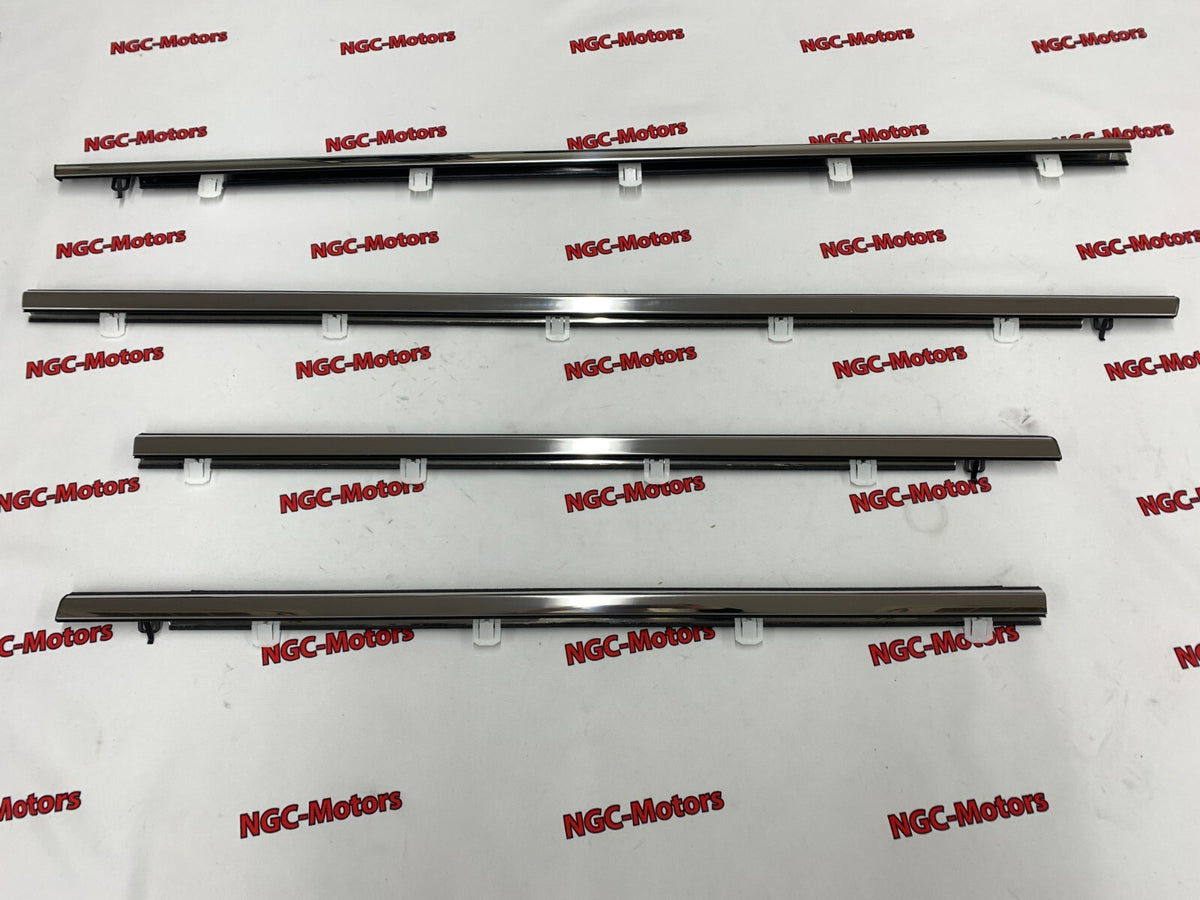 Honda ACURA genuine 4pcs Window Molding Weatherstrip Trim Chrome TSX Sedan 09-14