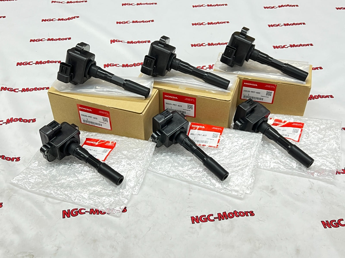 OEM Honda 90-05 NSX Type-S Type-R NA1 NA2 Ignition Coil FR RR Set of 6 Genuine