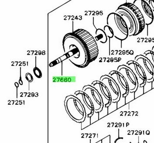 New Genuine Mitsubishi FUSO Automatic Transmission Input Shaft MR534819 OEM1