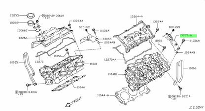 OEM Genuine Nissan GT-R R35 Camshaft Angle Sensor Bracket 13055-JF00B NEW2