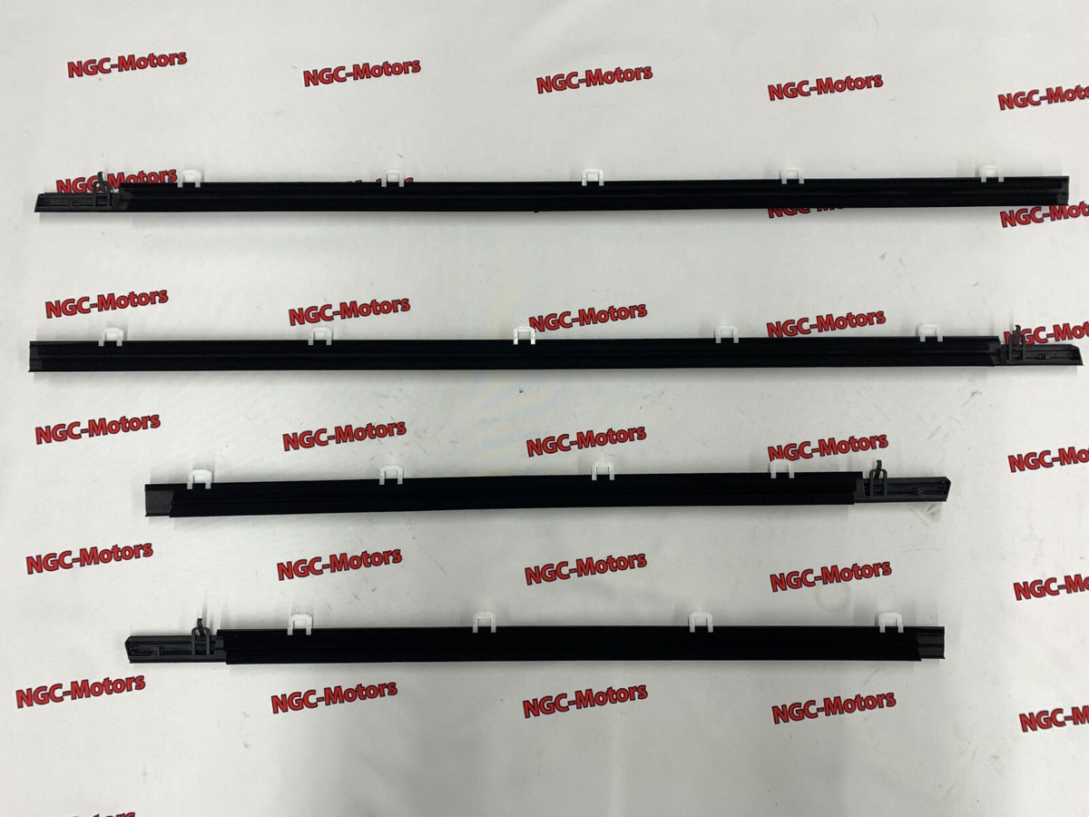 Honda ACURA genuine 4pcs Window Molding Weatherstrip Trim Chrome TSX Sedan 09-14