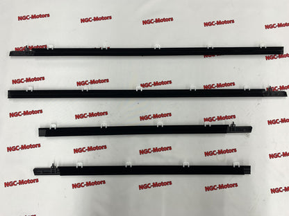 Honda ACURA genuine 4pcs Window Molding Weatherstrip Trim Chrome TSX Sedan 09-14