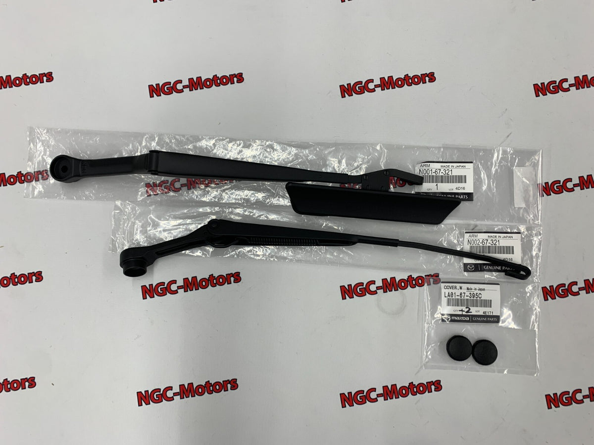 Mazda Windshield Front Wiper Arm RH&LH COVER×2 MX5 Miata ROADSTER NA 89-94 RHD
