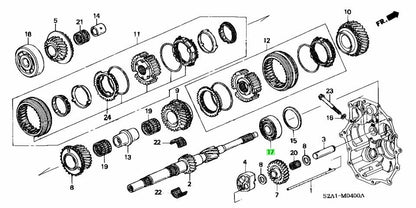 Genuine Honda S2000 AP1 AP2 S2K Transmission Gearbox Bearings Set of 8 OEM NEW