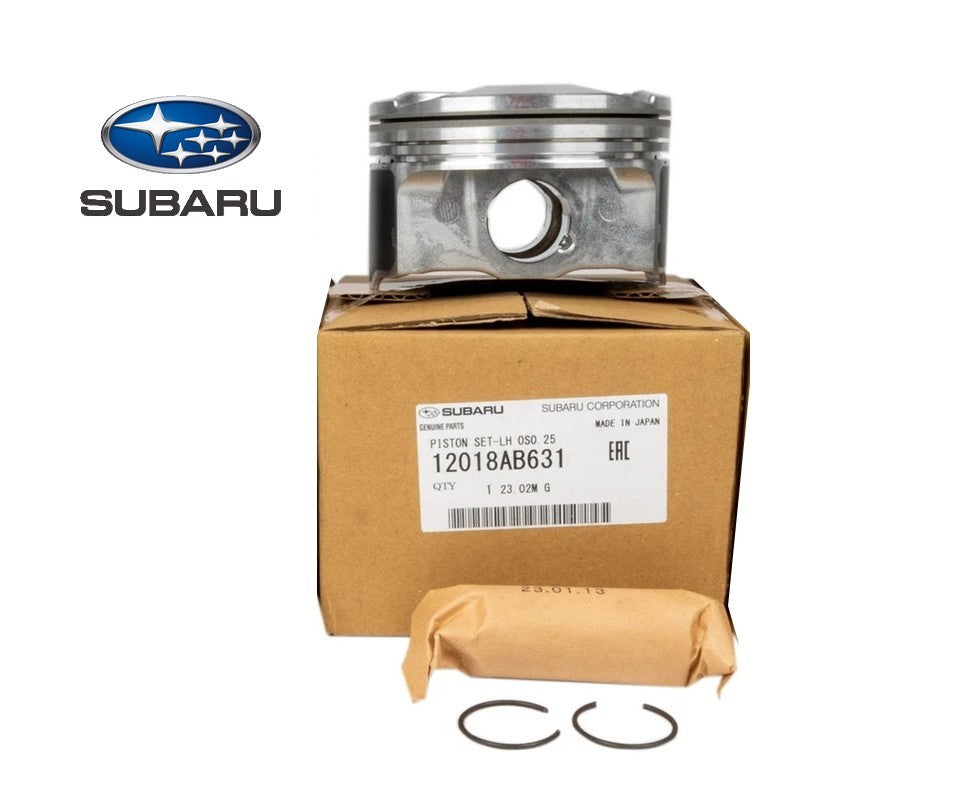 NEW Genuine Subaru Piston Set LH OS 0.25 OEM 12018-AB6310