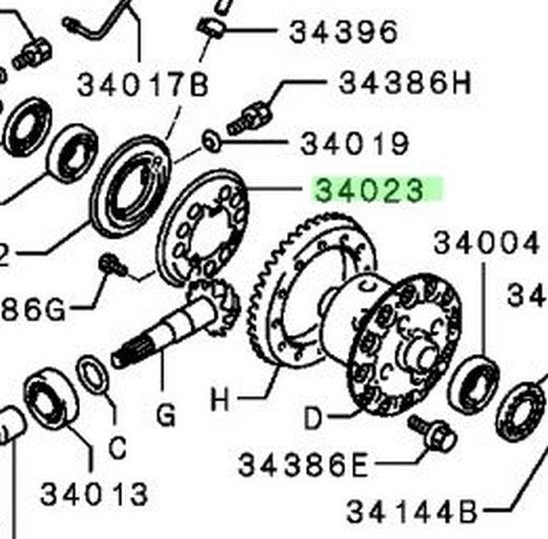 New Genuine Mitsubishi Rear Diff Lock Actuator Pressure Plate 3570A072 OEM1