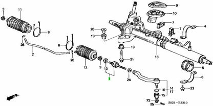 OEM END SET, RACK Genuine HONDA Civic Type R 53010-S04-000