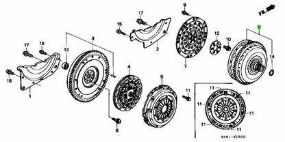 OEM Honda Integra DB8 B18C AT Torque Converter 26000-P6T-3050