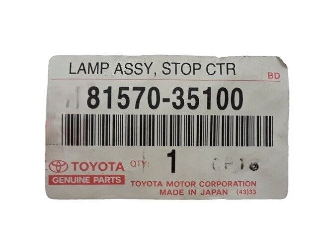 Genuine Toyota Center Stop Lamp Assy 3rd Brake Light 81570-351001