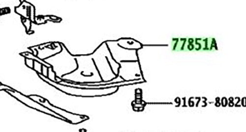 New Genuine Toyota DEF AdBlue Urea Tank Protector 77851-V3030 OEM1