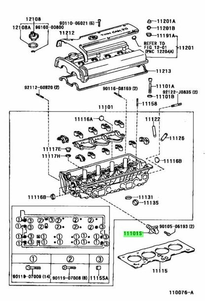 Genuine Toyota AE101 AE111 Levin Trueno 4A-GE VVT Valve 15330-16020 OEM1