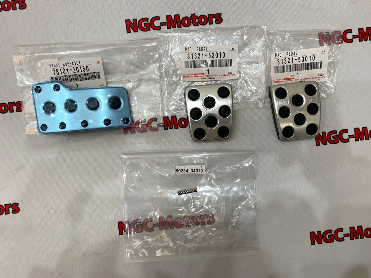 OEM PAD, BRAKE, CLUTCH PEDAL,  ACCELERATOR, PIN SET Toyota 2000-2005 MR2 ZZW30L