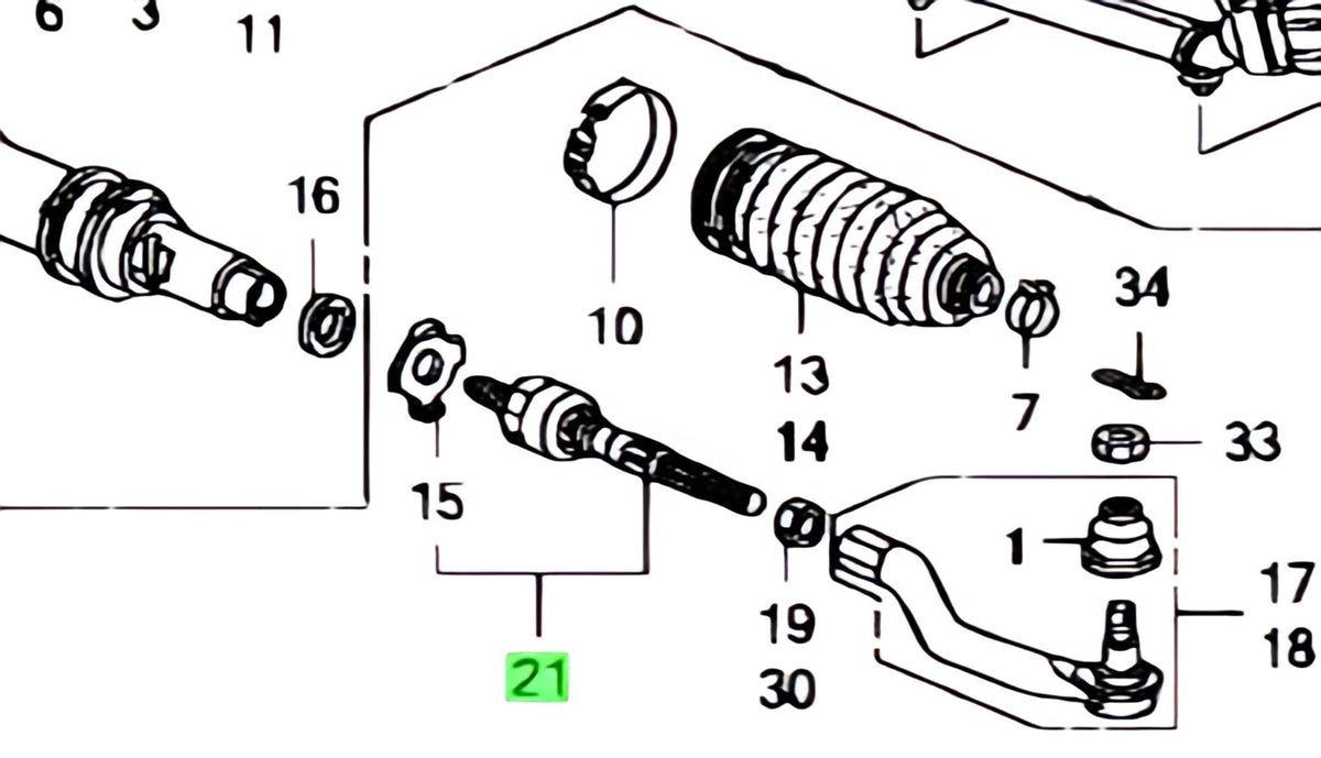 OEM END COMP., RACK Genuine HONDA Civic DBA-FD1 53610-SNB-J01