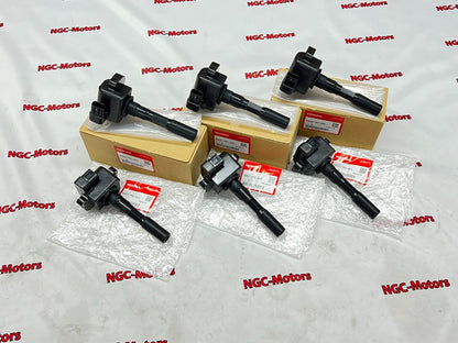 OEM Honda 90-05 NSX Type-S Type-R NA1 NA2 Ignition Coil FR RR Set of 6 Genuine