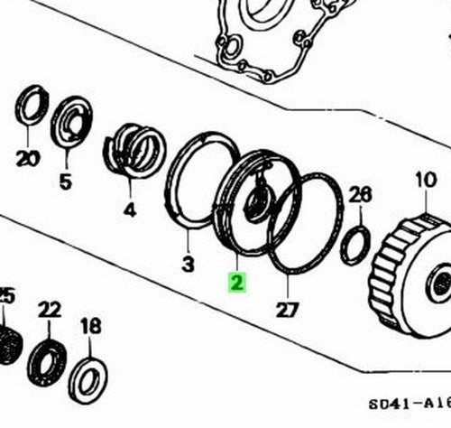 OEM Honda Integra Civic CR-V Del Sol AT Clutch Piston 22531-PDM-000 Genuine1