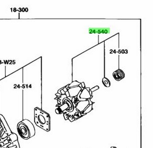 OEM Mazda RX-7 FD3S N3A1-18-W35A Alternator Rotor Genuine1