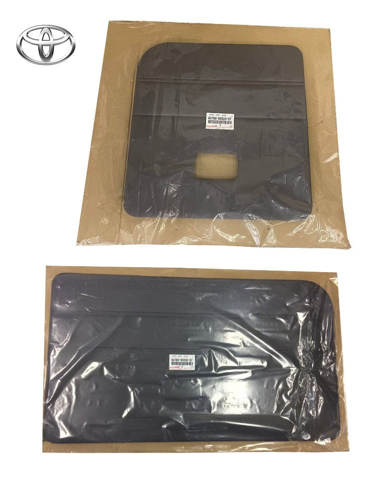 Genuine Toyota 70 Series GRJ76 Land Cruiser Back Door Trim Gray Set. Left/Right0