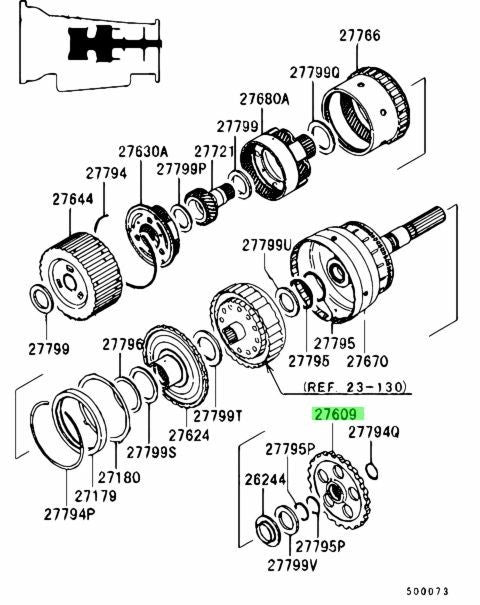 New Genuine Mitsubishi FUSO A/T Parking Lock Gear MR553276 OEM1
