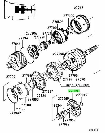 New Genuine Mitsubishi FUSO A/T Parking Lock Gear MR553276 OEM1
