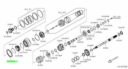 Genuine Nissan One Way Clutch Assembly 31473-1XJ0A1