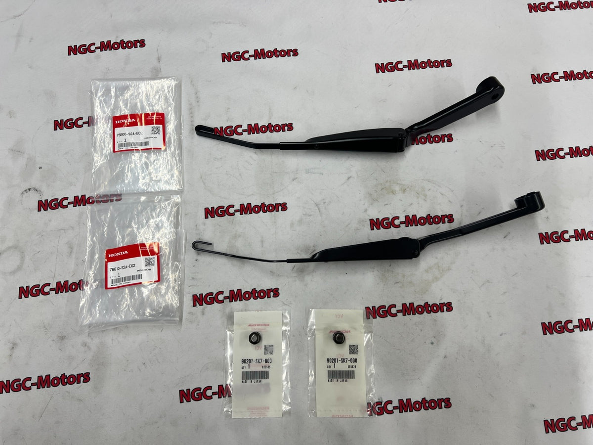 HONDA S2000 00-09 AP1 AP2 RHD Front Windshield Wiper Arm RH&LH&NUTx2 Set OEM
