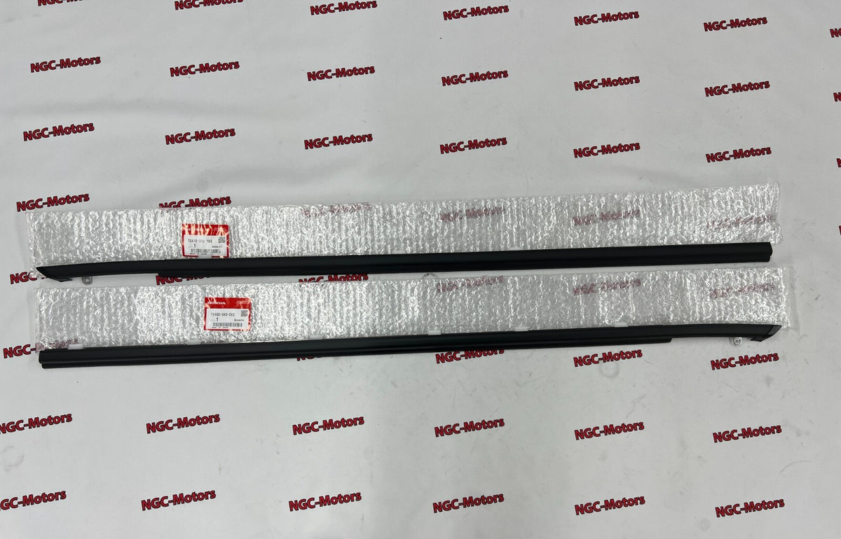 Genuine HONDA 72450-SH3-003 72410-SH3-003 Front Door Window Molding L&R OEM