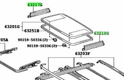LEXUS RX270/350/450H Panoramic Sliding Roof Side Garnish 63217-48040 63218-480401