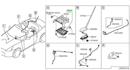 OEM NISSAN 280606GA0A AMPLIFIER 28060-6GA0A