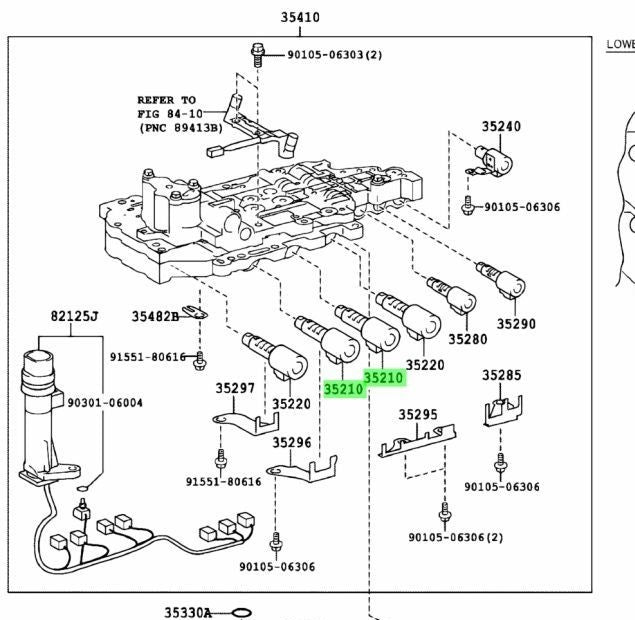 Genuine Toyota Lexus Transmission Solenoid No.1 Set 2pcs 35210-73010 35210730103