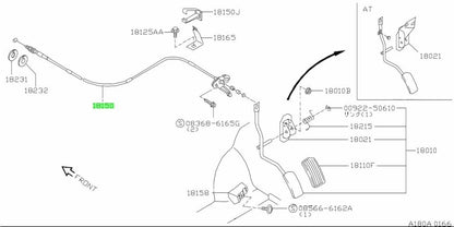 New Genuine Nissan Throttle Accelerator Cable 18201-65F00 OEM1