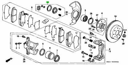 OEM Honda Civic EG EH Front Brake Caliper Seal Repair Kit 01463-SR3-V00 Genuine1