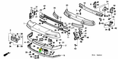 HONDA GENUINE OEM NSX NA1 NA2 L & R SIDE FRONT BUMPER GARNISH set  71157-SL0-900