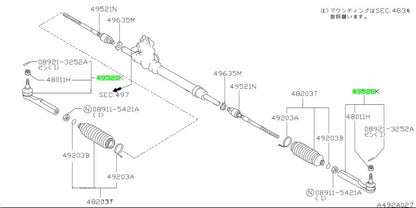 OEM Genuine Nissan SOCKET ASSEMBLY SIDE ROD OUTER 180SX Silvia 48520-35F25 NEW
