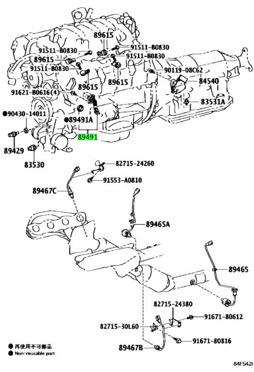 Genuine Toyota Lexus GS F IS RC F LC500 Engine Oil Level Sensor 89491-240200