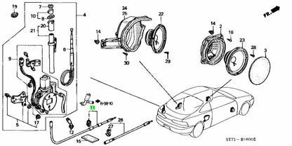 Genuine Honda Integra DC2 DB8 Power Antenna Sub Feeder 39159-ST7-0030