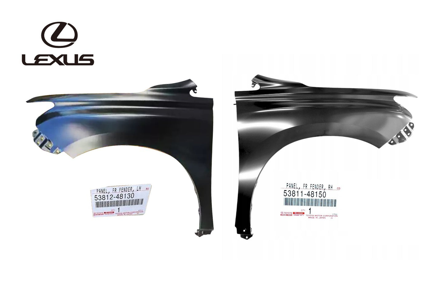 OEM TOYOTA Lexus RX270/350/450H FrontFender Sub Assembly 53811-48150 53812-481300