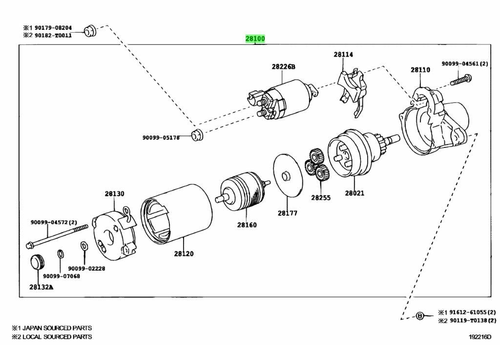 OEM STARTER ASSY Genuine Toyota HiAce Van 200 GDH206V 28100-300511