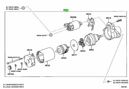OEM STARTER ASSY Genuine Toyota HiAce Van 200 GDH206V 28100-300511