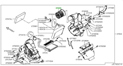 New Genuine Nissan Blower Motor Assembly 27226-4BG0B OEM2