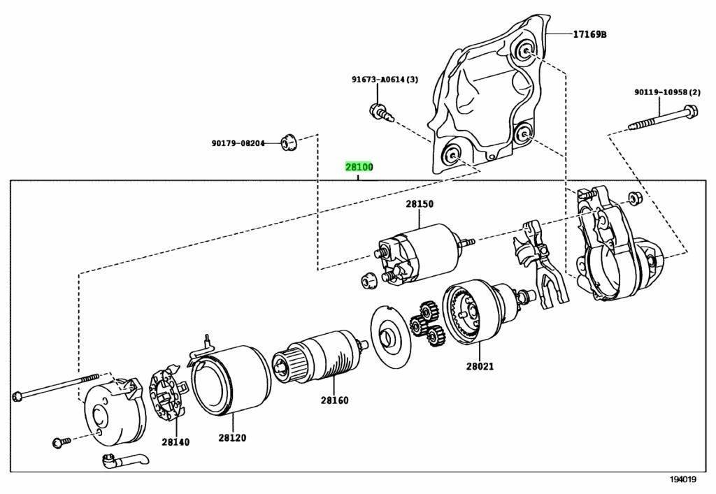 OEM Genuine Toyota Lexus LS460 GS460 IS F Starter Motor 28100-380211